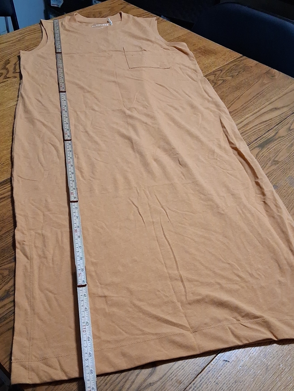 EVERLANE Women Dress MEDIUM GOLD MUSTARD MAXI ?? Casual NEW Summer - Picture 1 of 6